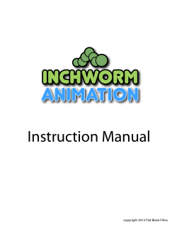 Inchworm Animation Instruction Manual