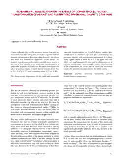 experimental investigation on the effect of copper upon