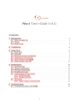 PWscf User`s Guide (v.6.1)