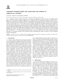 Automated composite depth scale construction
