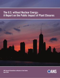 The U.S. without Nuclear Energy: A Report on the Public Impact of