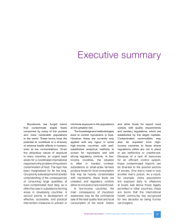 Executive summary - IARC Publications