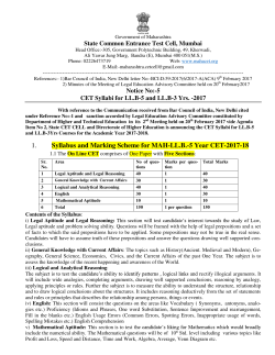 1. Syllabus and Marking Scheme for MAH-LL.B.-5