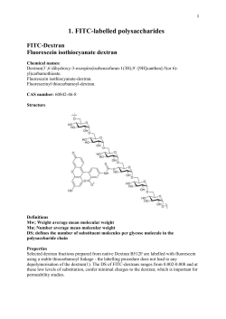 1. FITC-labelled polysaccharides