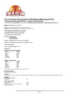 Event Info - Bradenton Motorsports Park