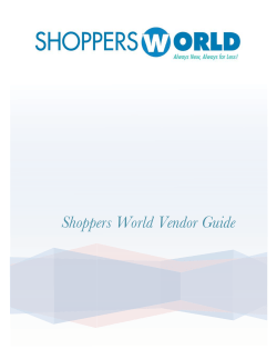 Shoppers World Vendor Guide