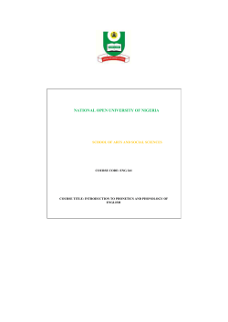 ENG241 - National Open University of Nigeria