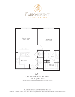 One Bedroom / One Bath 584 Square Feet