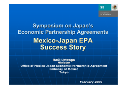Mexico-Japan EPA Success Story - Ministry of Foreign Affairs of Japan