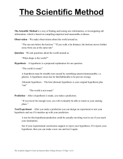 Scientific Method - Daytona State College