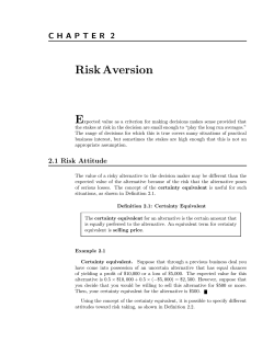Risk Aversion - public.asu.edu