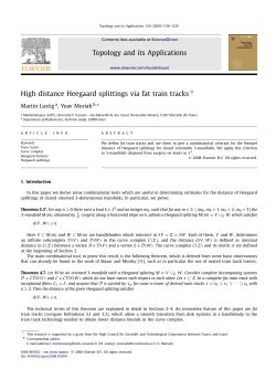 High distance Heegaard splittings via fat train tracks