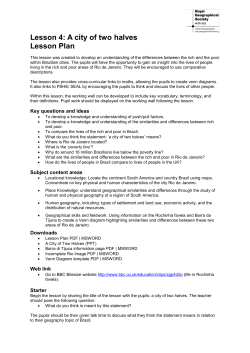 Lesson 4: A city of two halves Lesson Plan