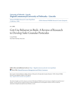 A Review of Research to Develop Safer Granular Pesticides