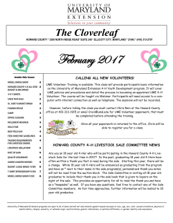 February 2017 - University of Maryland Extension