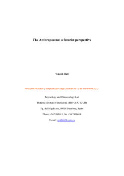 The Anthropocene: a futurist perspective