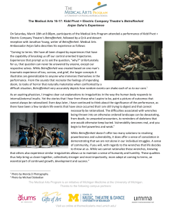 Anjan`s Experience - Medical Arts Program