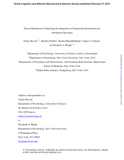 Neural Mechanisms Underlying the Integration of Situational