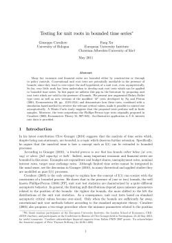 Testing for unit roots in bounded time series"