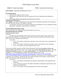 4th Grade Social Studies 2nd Nine Weeks Group 1