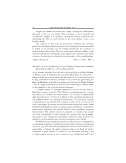Reading Daniel as a Text in Theological Hermeneutics