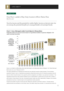 How Muni Ladders May Help Investors When Rates Rise
