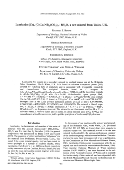 Lanthanite-(Ce), (Ce,La,Nd)z(COs)s .8H2O, a new mineral from