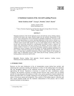 A Statistical Analysis of the Aircraft Landing Process