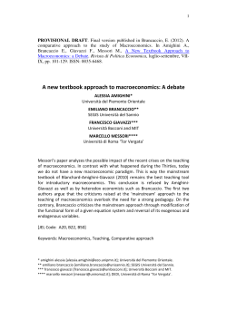 A new textbook approach to macroeconomics: A debate