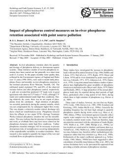 Impact of phosphorus control measures on in