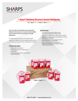 Six 1-Quart TakeAway Recovery System