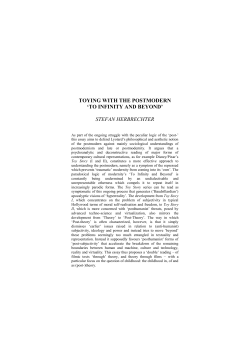 Toying with the Postmodern