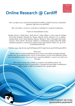 file - ORCA - Cardiff University