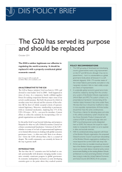The G20 has served its purpose and should be replaced
