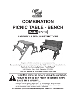 COMBINATION PICNIC TABLE