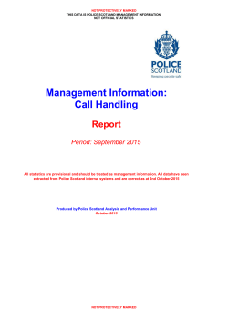 Management Information: Call Handling