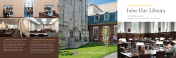 Celebrating the Renovated John Hay Library (October 2014)