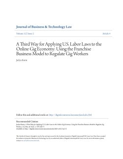 A Third Way for Applying US Labor Laws to the Online Gig Economy