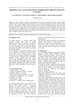 propellant analysis using combustion driven potato cannon