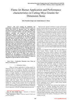 Flame Jet Burner Application and Performance characteristics in