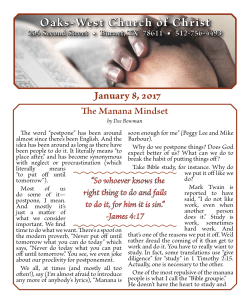 burnet-bulletin-january-8 - Oaks West Church of Christ