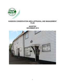 Hunsdon Conservation Area Appraisal