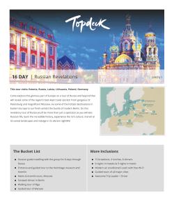 16 DAY | Russian Revelations