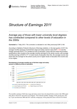Structure of Earnings 2011