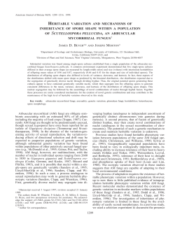 heritable variation and mechanisms of inheritance of spore shape