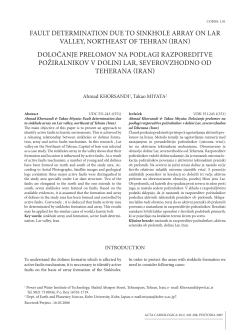 fAULT DETERMINATION DUE TO SINKHOLE ARRAy ON LAR