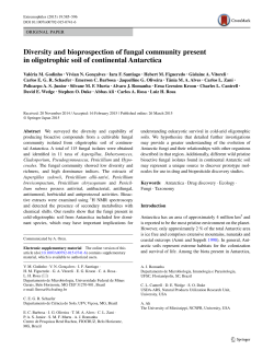 Diversity and bioprospection of fungal community