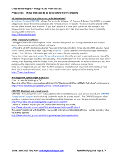 Cross-Border Flights Flying To and From the USA