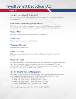 Payroll Benefit Deduction FAQ