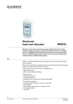 Electronic heat cost allocator WHE30